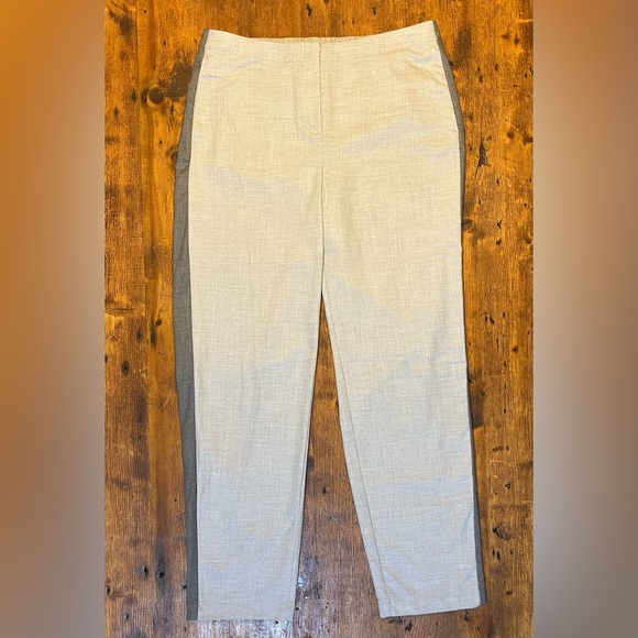 J. JILL Grey Heather Side Stripe Tuxedo Dress Pants 210701 with Pockets 16 Tall - Picture 10 of 12